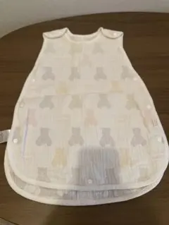 ジェラートピケ　ベビースリーパー クマ柄 コットン100%