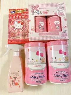 サンリオ マイメロ キティ サムライウーマン ホワイトピーチヘアケアセット バス