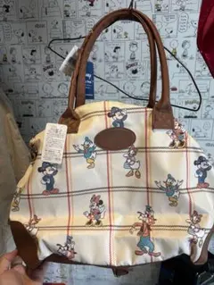 Disney プリントボストンバッグ　キャリーオンバッグ　ミッキー