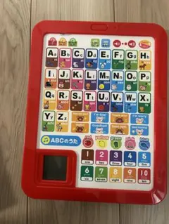 赤いABCタッチパネル知育玩具