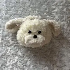 犬 巾着 ホワイト
