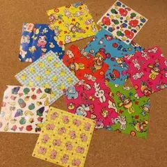 昭和レトロ柄　ミニ折り紙色々11枚