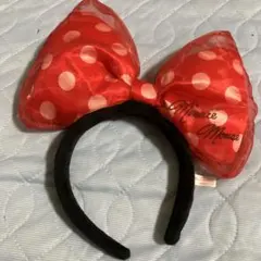 ディズニー　ミニーマウス リボンカチューシャ