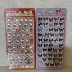 ボンボンドロップシールミニ　キティ赤　クロミ