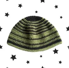 ハンドメイドクロシェハット/クラッシャーハット/ビーニー/男女兼用