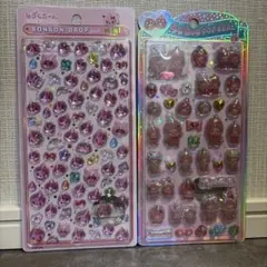 ボンボンドロップシール　しずくちゃんミニ　モンチッチ　うるちゅる　2枚セット