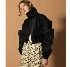 ラインヴァンド LEINWANDE Nylon Cropped Jacket Nylon Cropped Jacket ジップアップ F カーキ 0222010201（2023