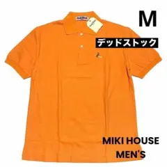 タグ付き MIKI HOUSE MEN'S カノコニット ポロシャツ オレンジのサムネイル