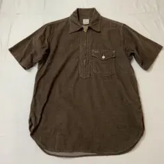 S/S ポストオーバーオールズ 半袖 ワークシャツ ハーフジップ Sのサムネイル