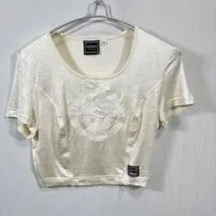 Versace Jeans Couture メデューサ刺繍 Tシャツオフホワイトのサムネイル