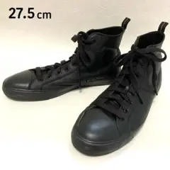 27.5cm RYZ レザー 黒 ハイカットスニーカー