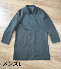 UNIQLO ユニクロ ブロックテック ステンカラーコート　メンズL 黒