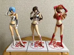 新世紀エヴァンゲリオン　レーシングフィギュア　綾波レイ　式波アスカ　真希波マリ