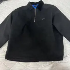 XLARGE ハーフジップシャツ　ブラック