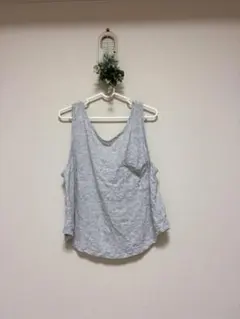 No.218 【美品】Forever21✳︎シワ加工タンクトップ　水着の上にものサムネイル
