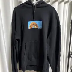 Mark Gonzales アートプリント パーカー ブラック　XL 裏起毛