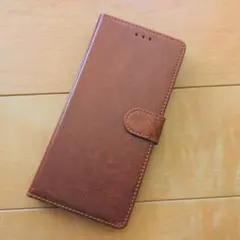 手帳型スマホケース ブラウン