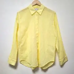 UNIQLO　イネス　シアーコットンリラックスシャツ　イエロー