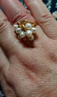 18k750ベビーパールリング