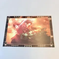 鬼滅の刃　炭治郎＆義勇　半券ポストカード　カフェ