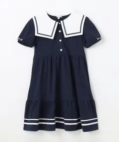anyFAM セーラーカラー ワンピース ネイビー