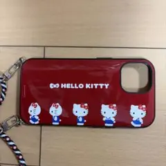 ハローキティ iPhone用ケース ストラップ付き