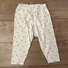 ホワイトハート柄パンツ 80