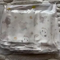 動物・星柄・フルーツ柄ガーゼタオル8枚セット