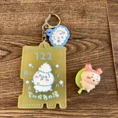 ちいかわグッズ うさぎキーホルダー 古本屋さん ミニチュアフィギュアちいかわ巾着