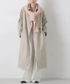 NANO universe 撥水&花粉ガード トレンチコート　グレージュ　新品