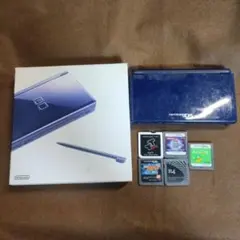 Nintendo DS Lite 本体 青 + ゲームカード5枚