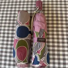 COACH 折りたたみ雨傘 幾何学模様