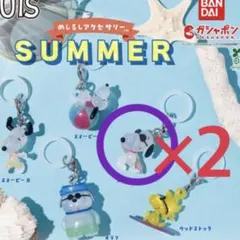 PEANUTS スヌーピー めじるしアクセサリーSUMMER ２個セット