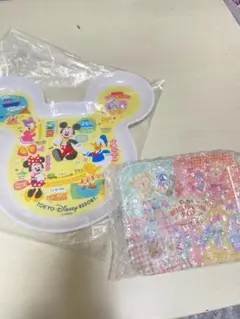 東京ディズニーリゾート スクエアプレートとミッキー型プレートセット