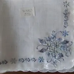 和光　麻ハンカチ　（刺繍）