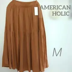 AMERICAN HOLIC ティアードギャザースカート オレンジ Mのサムネイル