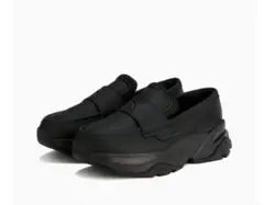 【値下げ】PUMA ブラック ローファー 厚底