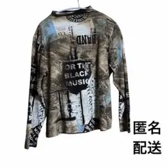 【USED】 長袖Tシャツ　カットソー　グラフィックデザイン　 韓国製