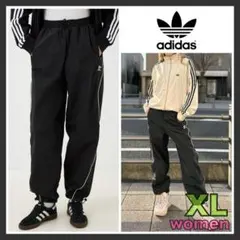 アディダスオリジナルス ルーズ パラシュートパンツ ブラック XLサイズ