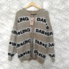 Darich ダーリッチ トランプジャガードニットカーディガン F 羽織 未使用