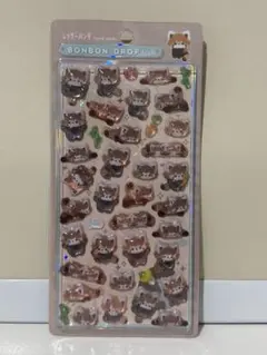 ボンボンドロップシール　レッサーパンダ