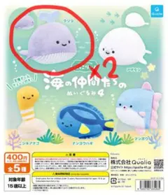 クジラ 2個セット 海の仲間たち