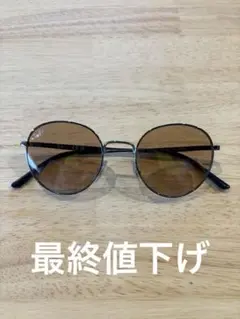 Ray-Ban RB3681 ラウンドサングラス ブラウンレンズ