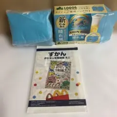 ハッピーセットずかん　ポケモン生態図鑑ミニ　logos晴れ風保冷バッグロゴス