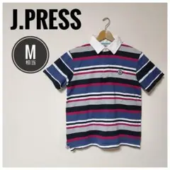 ✨美品✨ J.PRESS ジェイプレス ボーダー柄ポロシャツ170メンズ M相当