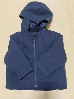 プティマイン　アウター　80cm ブラック　2way 秋冬　フード付き