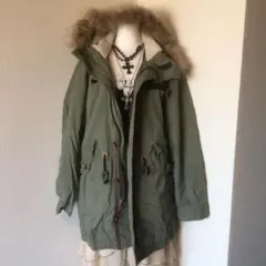 y2k 00s archive グランジエコファーモッズコート　森ガールgeek