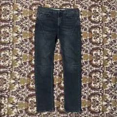 【極美品】NUMBER NINEストレッチダーツ音符ブラックデニムパンツ黒3宮下 極美品】NUMBER NINEストレッチダーツ音符ブラックデニムパンツ黒3宮下