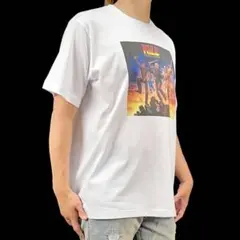 新品 KISS アルバム ジャケット ジェイソン ホラー パロディ 白 Tシャツ
