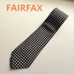 FAIRFAXの ネクタイ 黒地に小柄のサムネイル